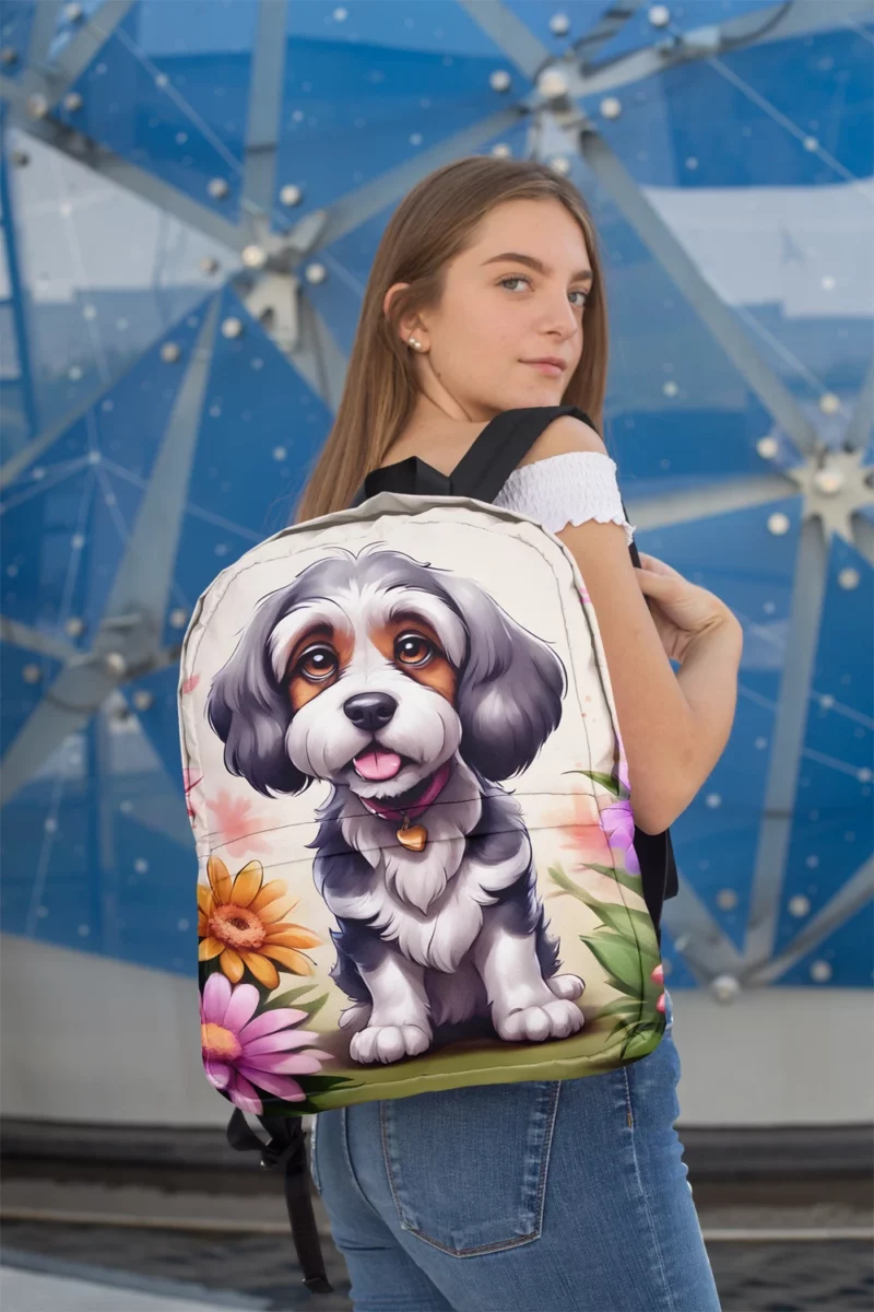 Teen Furry Companion Lowchen Dog Love Minimalist Backpack 2