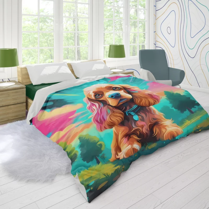 Teen Home Decor Cocker Spaniel Elegance Duvet Cover