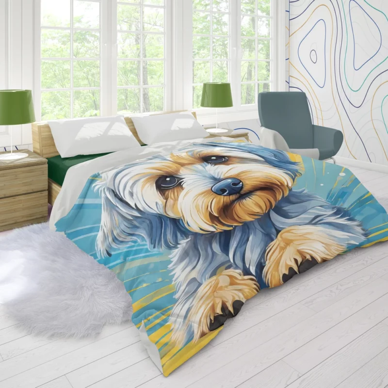 Teen Home Decor Dandie Dinmont Terrier Elegance Duvet Cover