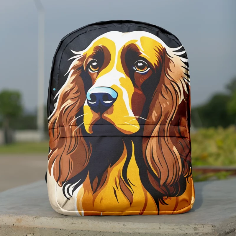 Teen Home Decor Field Spaniel Dog Elegance Minimalist Backpack