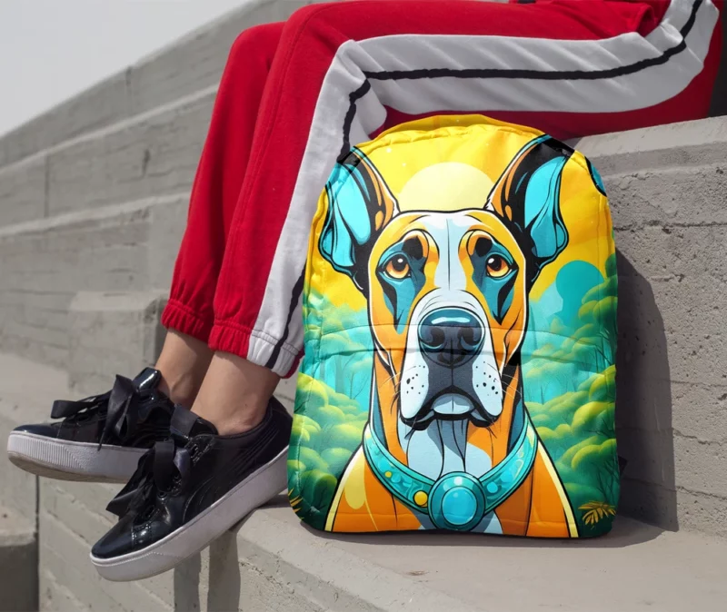 Teen Home Decor Great Dane Elegance Minimalist Backpack 1