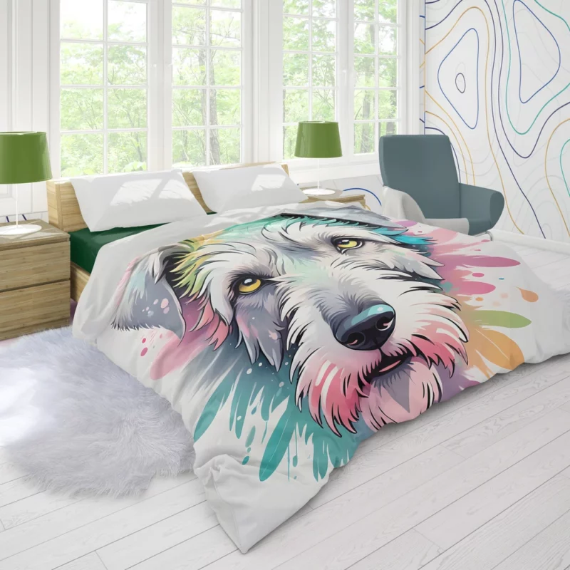 Teen Home Decor Irish Wolfhound Elegance Duvet Cover