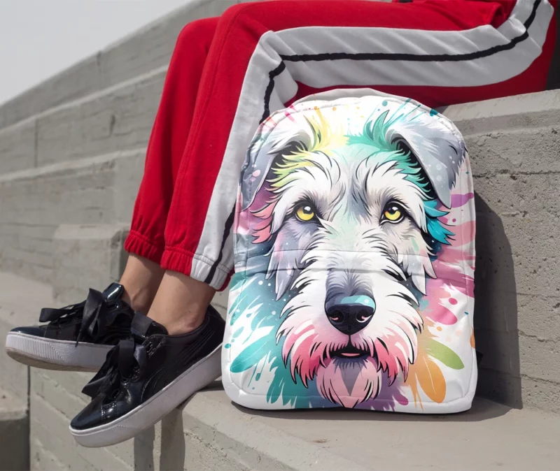 Teen Home Decor Irish Wolfhound Elegance Minimalist Backpack 1