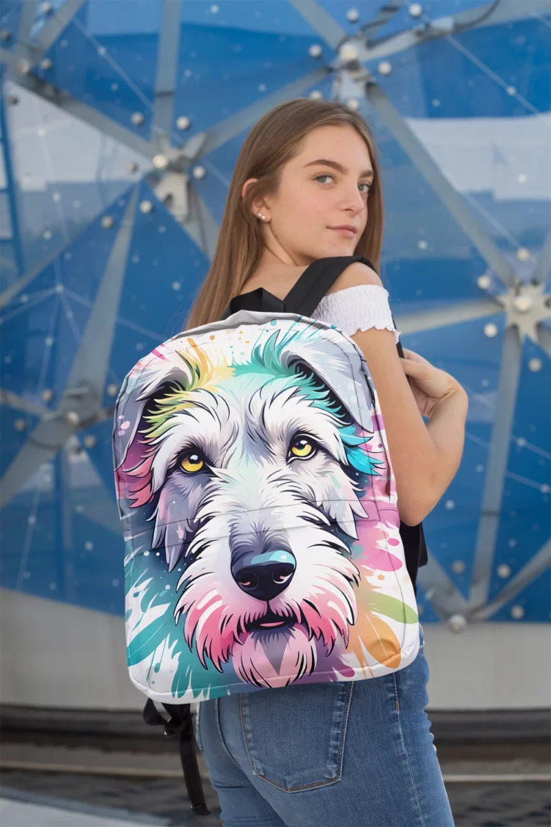 Teen Home Decor Irish Wolfhound Elegance Minimalist Backpack 2