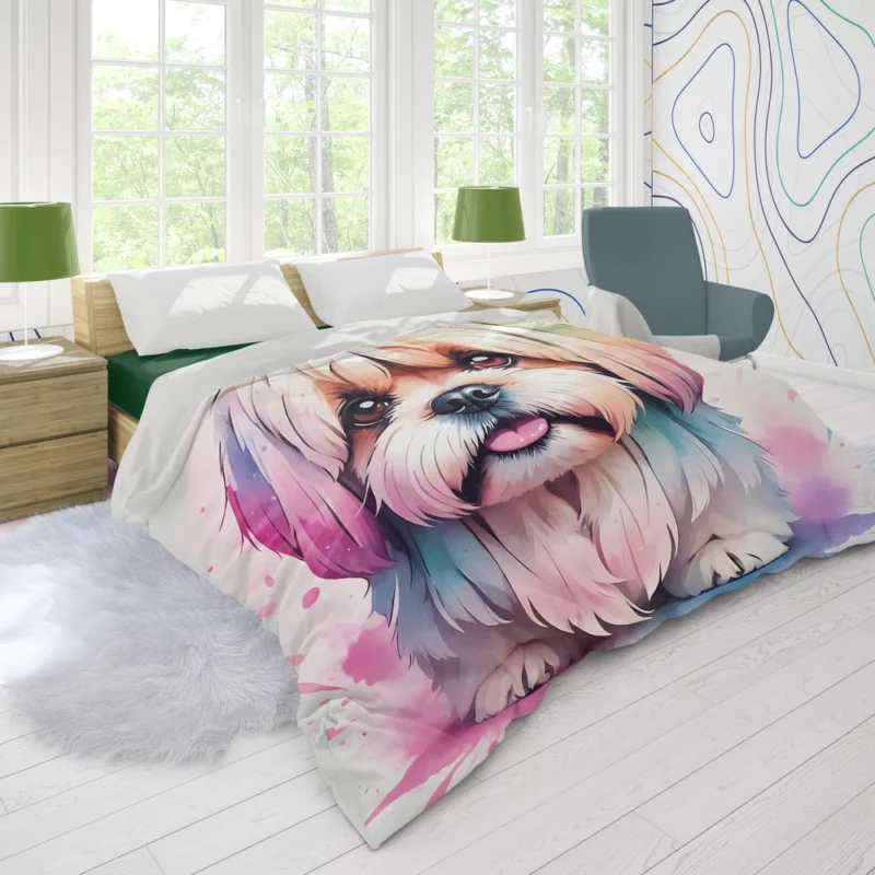 Teen Home Decor Lhasa Apso Elegance Duvet Cover