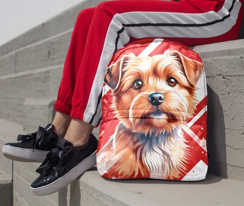 Teen Home Decor Norfolk Terrier Elegance Minimalist Backpack 1