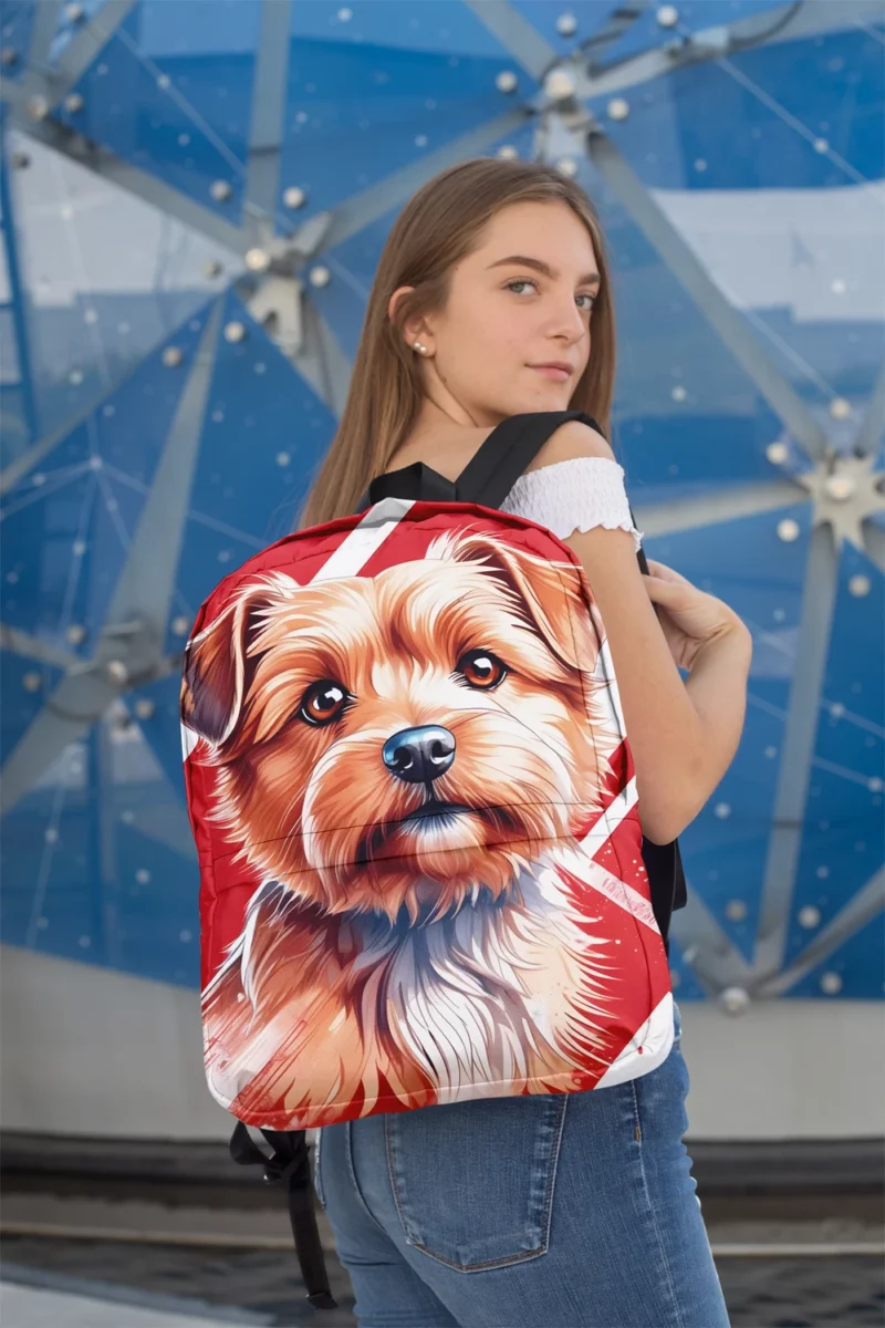 Teen Home Decor Norfolk Terrier Elegance Minimalist Backpack 2