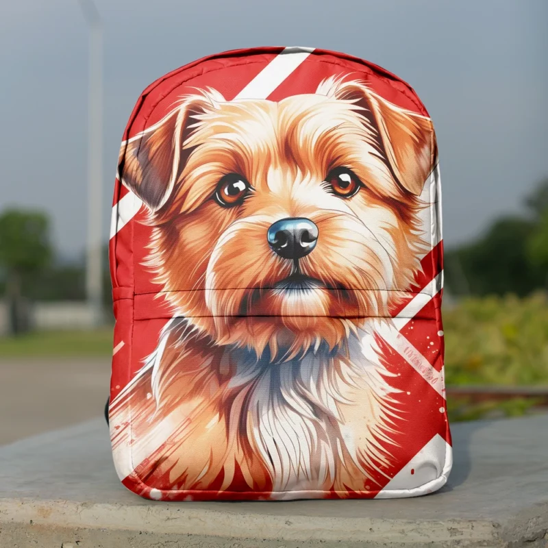 Teen Home Decor Norfolk Terrier Elegance Minimalist Backpack