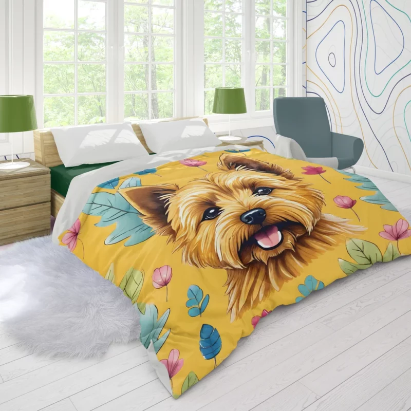 Teen Home Decor Norwich Terrier Elegance Duvet Cover