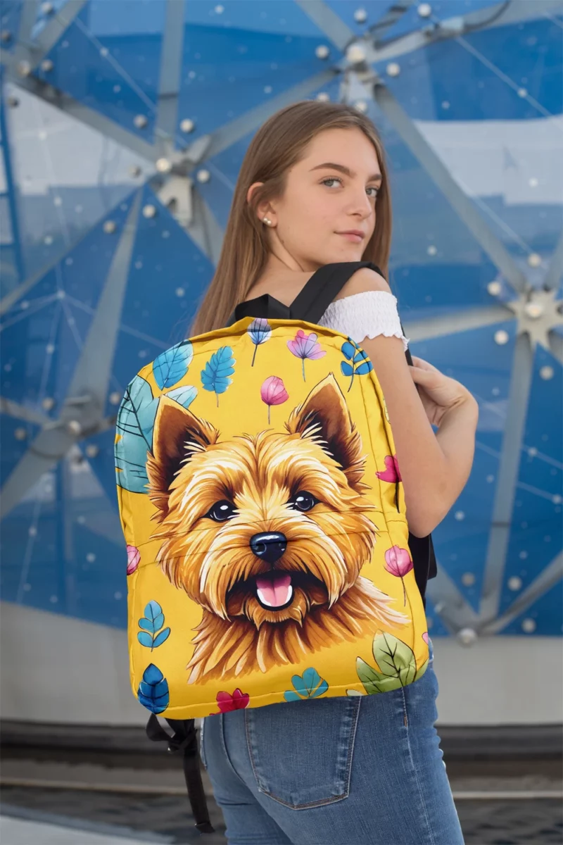 Teen Home Decor Norwich Terrier Elegance Minimalist Backpack 2