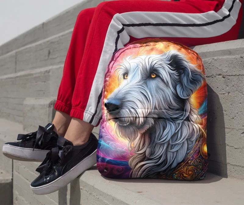 Teen Irish Wolfhound Pal Birthday Joy Minimalist Backpack 1