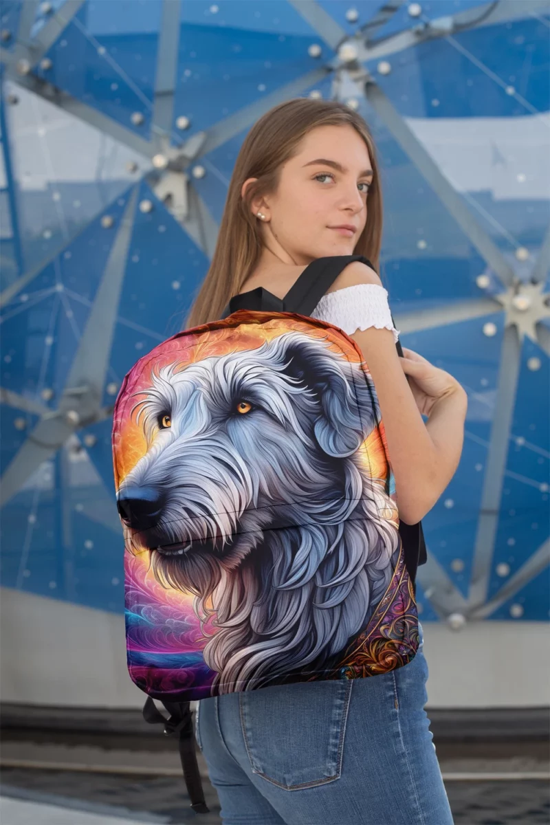 Teen Irish Wolfhound Pal Birthday Joy Minimalist Backpack 2