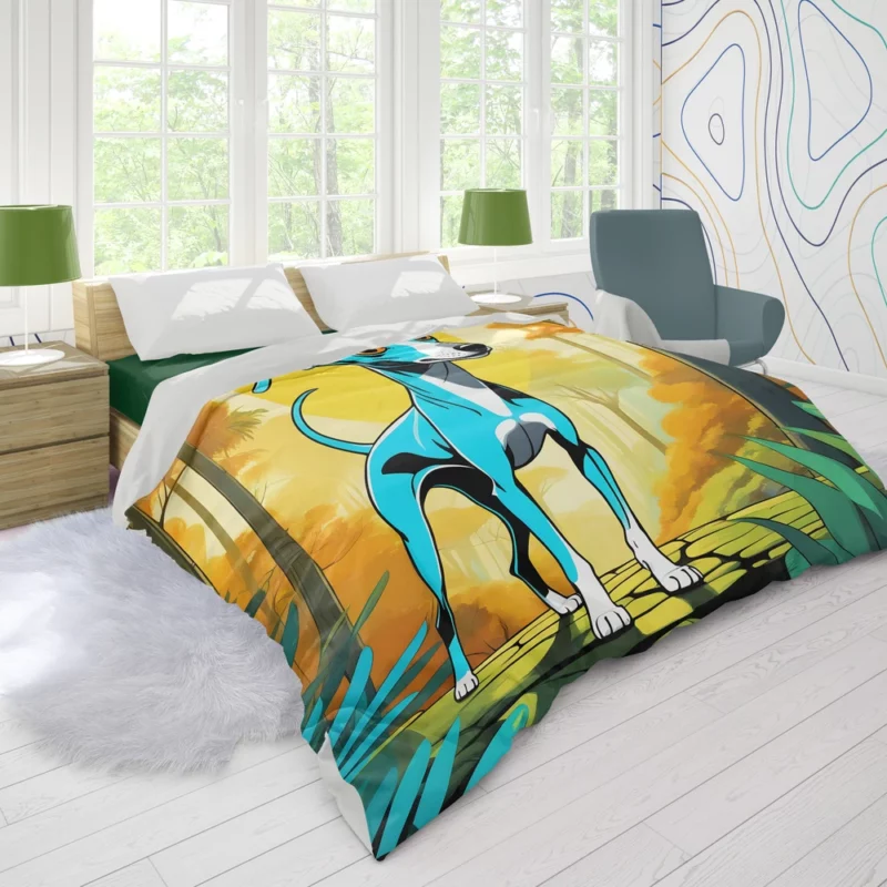 Teen Italian Greyhound Present Gift of Joy Duvet Cover