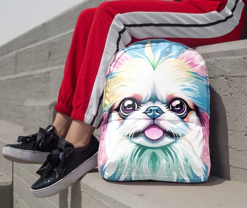 Teen Japanese Chin Present Gift of Joy Minimalist Backpack 1