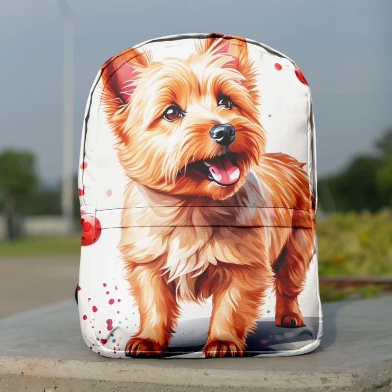 Teen Joyful Norwich Terrier Haven Minimalist Backpack