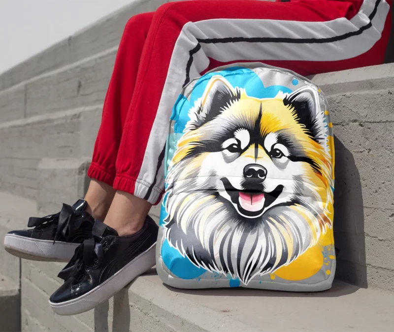 Teen Keeshond Dog Present Gift of Joy Minimalist Backpack 1