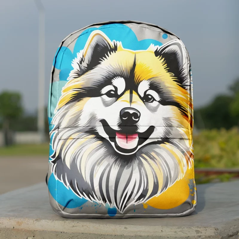 Teen Keeshond Dog Present Gift of Joy Minimalist Backpack