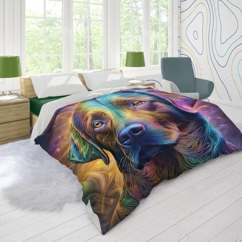 Teen Labrador Retriever Dog Present Gift of Joy Duvet Cover