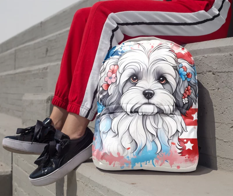 Teen Lowchen Dog Present Gift of Joy Minimalist Backpack 1