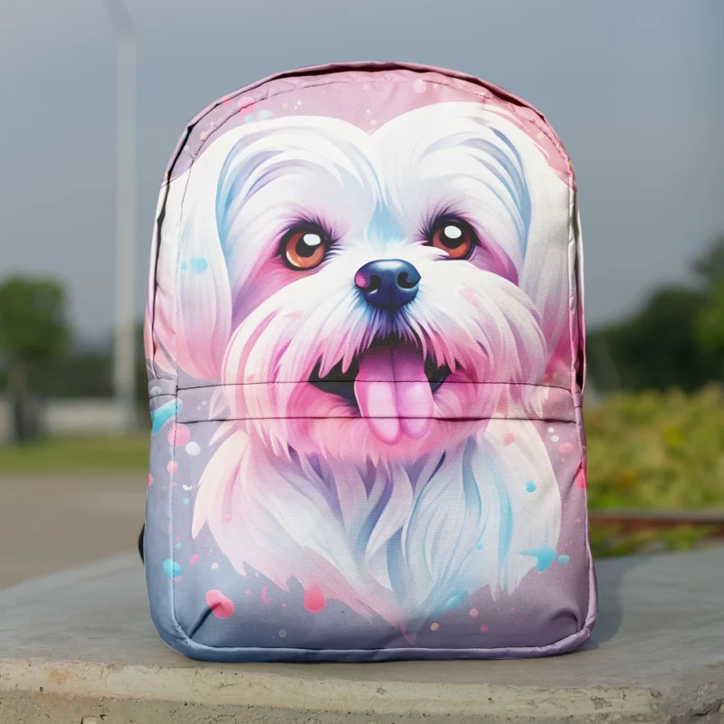 Teen Maltese Dog Present Gift of Joy Minimalist Backpack