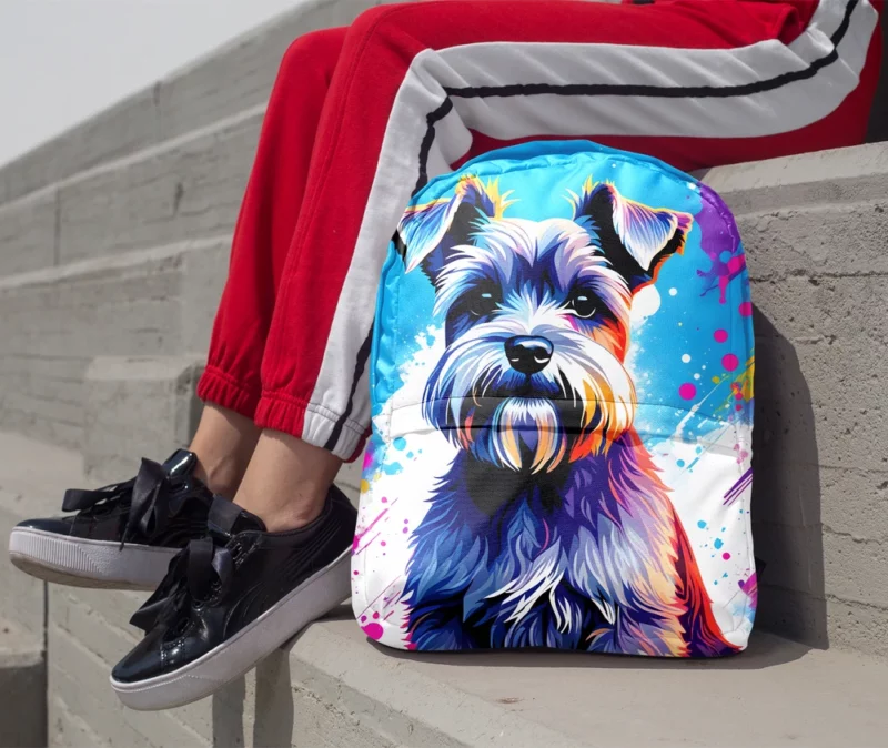 Teen Miniature Schnauzer Pal Birthday Joy Minimalist Backpack 1