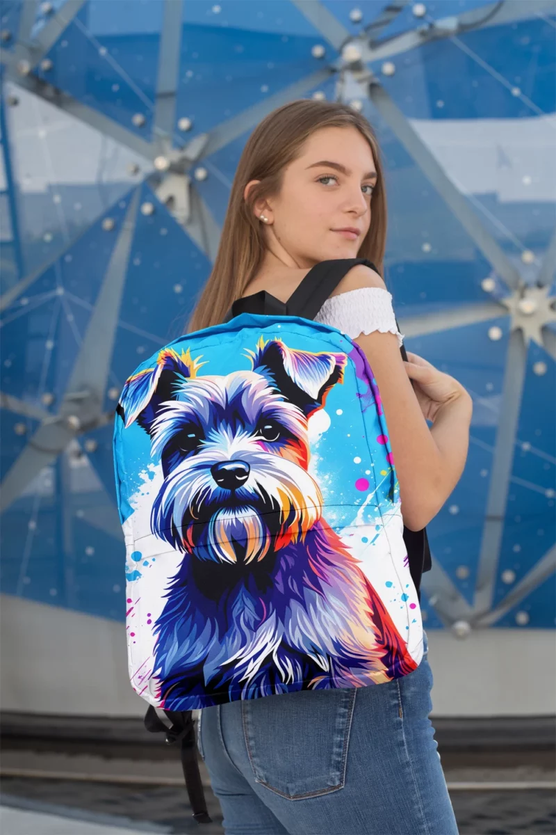 Teen Miniature Schnauzer Pal Birthday Joy Minimalist Backpack 2