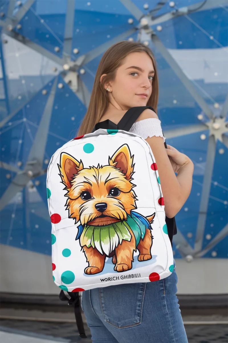 Teen Norwich Terrier Pal Birthday Joy Minimalist Backpack 2