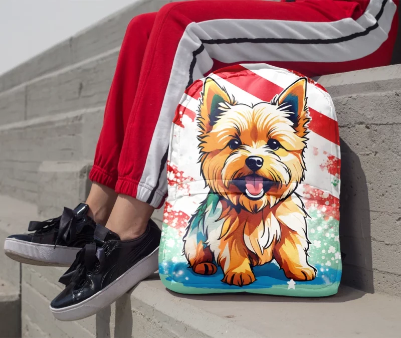 Teen Norwich Terrier Wonderland Dog Love Minimalist Backpack 1