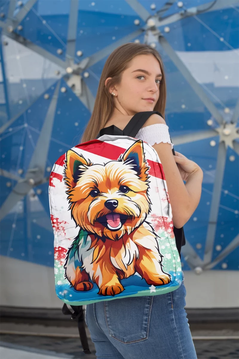 Teen Norwich Terrier Wonderland Dog Love Minimalist Backpack 2