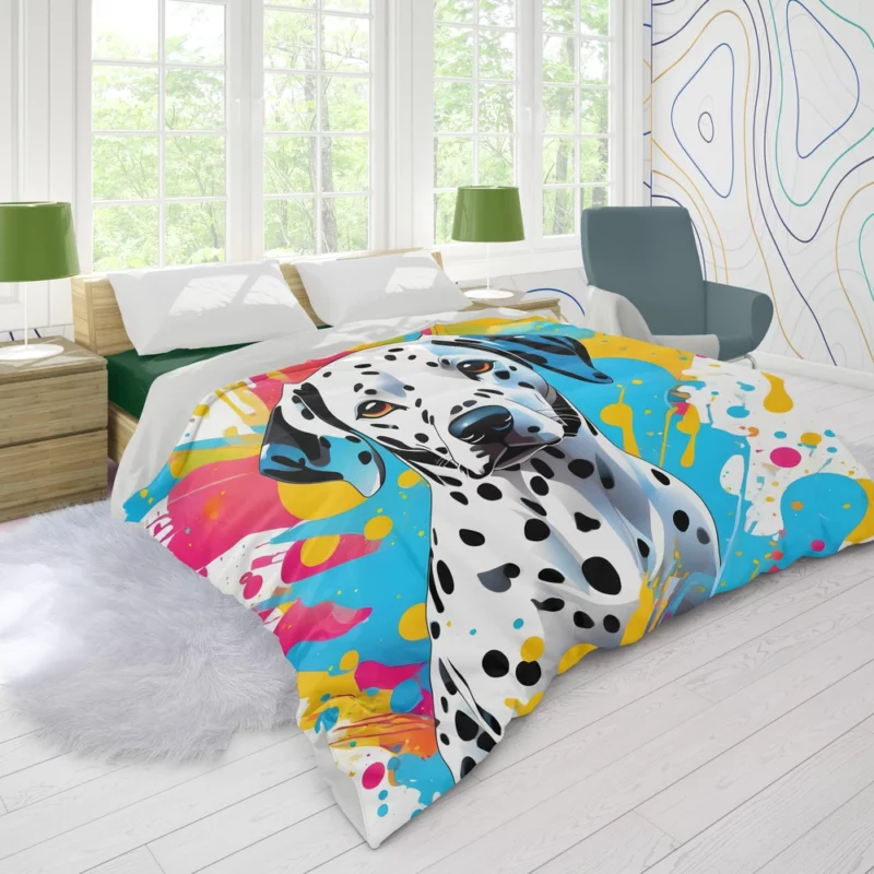 Teen Stylish Home Dalmatian Decor Duvet Cover