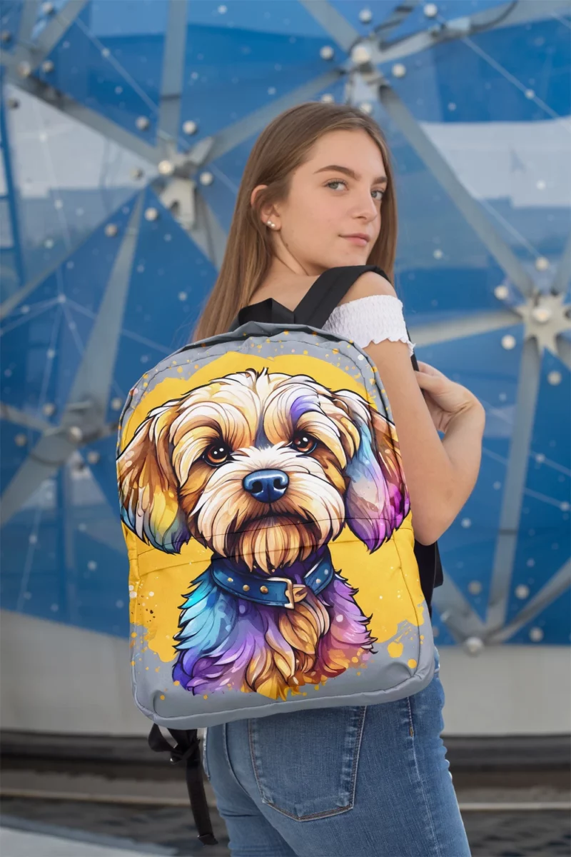 Teen Stylish Home Dandie Dinmont Terrier Decor Minimalist Backpack 2