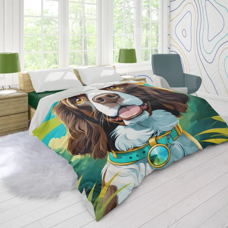 Teen Stylish Home English Springer Spaniel Decor Duvet Cover