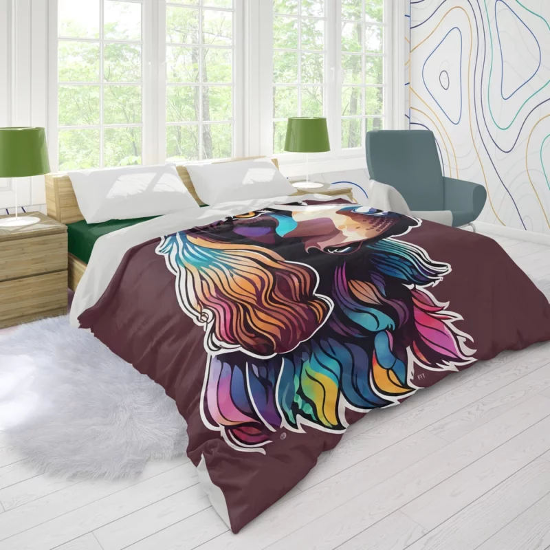 Teen Stylish Home Field Spaniel Decor Duvet Cover