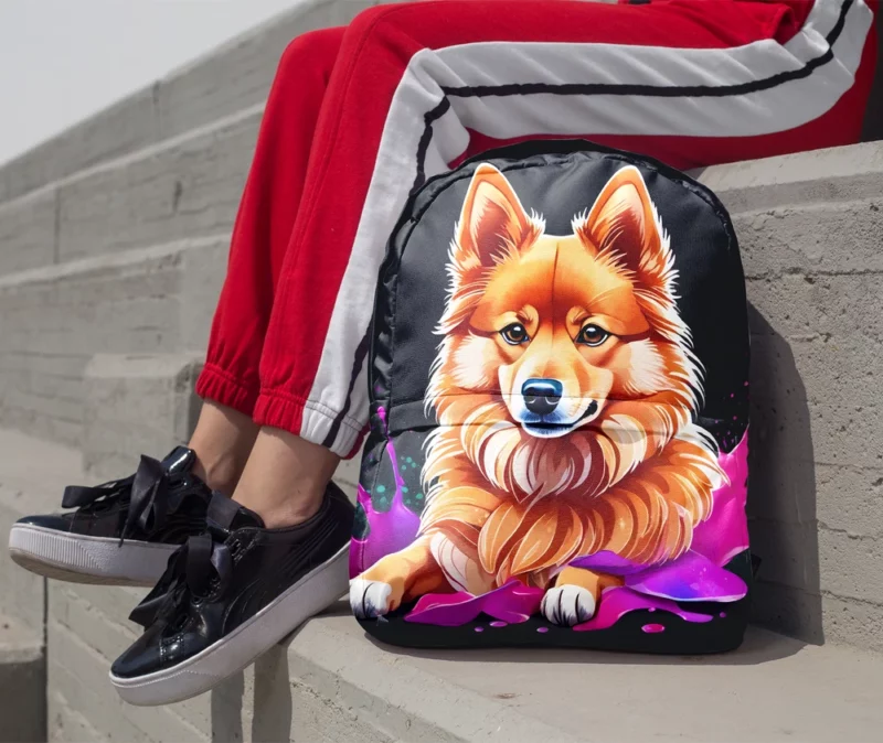 Teen Stylish Home Finnish Spitz Decor Minimalist Backpack 1