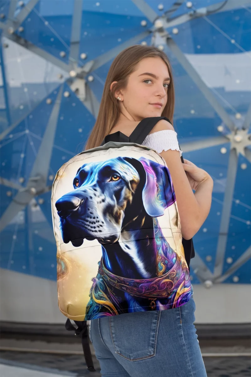 Teen Stylish Home Great Dane Decor Minimalist Backpack 2