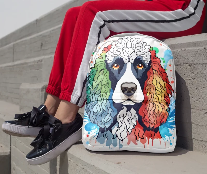 Teen Stylish Home Irish Water Spaniel Decor Minimalist Backpack 1