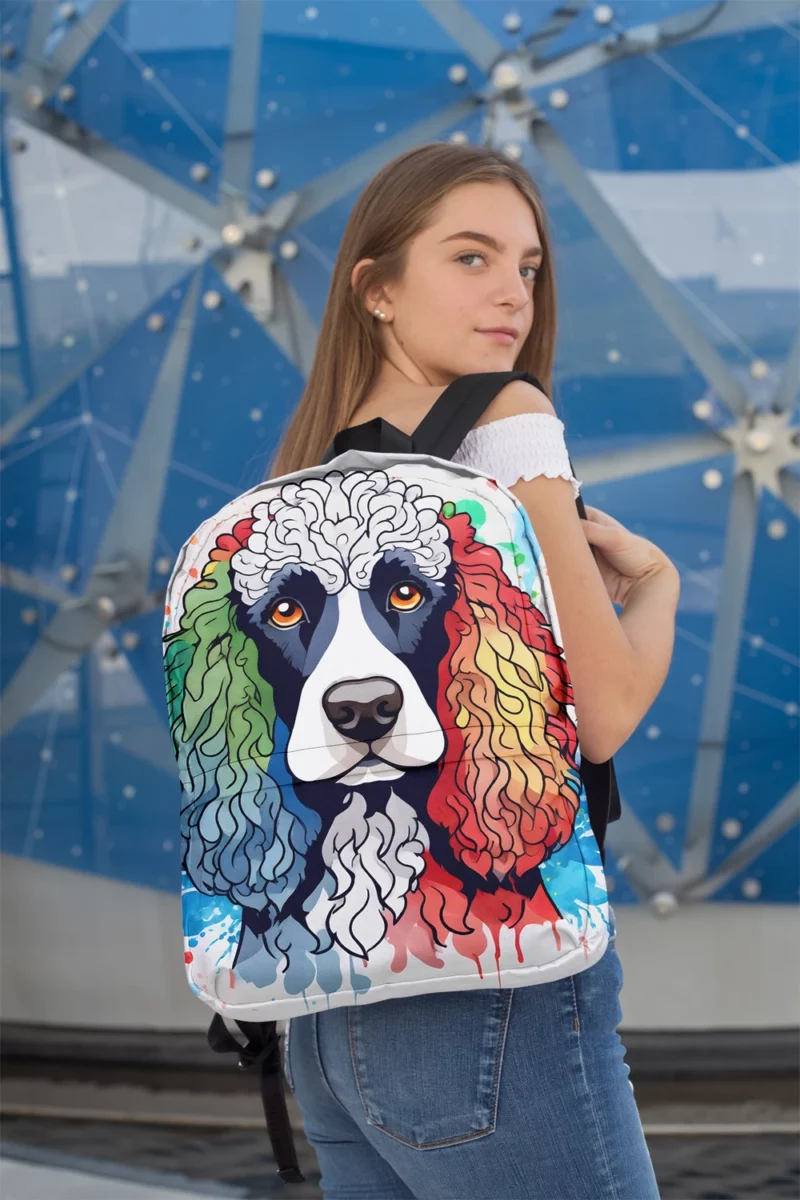 Teen Stylish Home Irish Water Spaniel Decor Minimalist Backpack 2