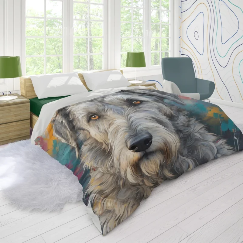 Teen Stylish Home Irish Wolfhound Decor Duvet Cover