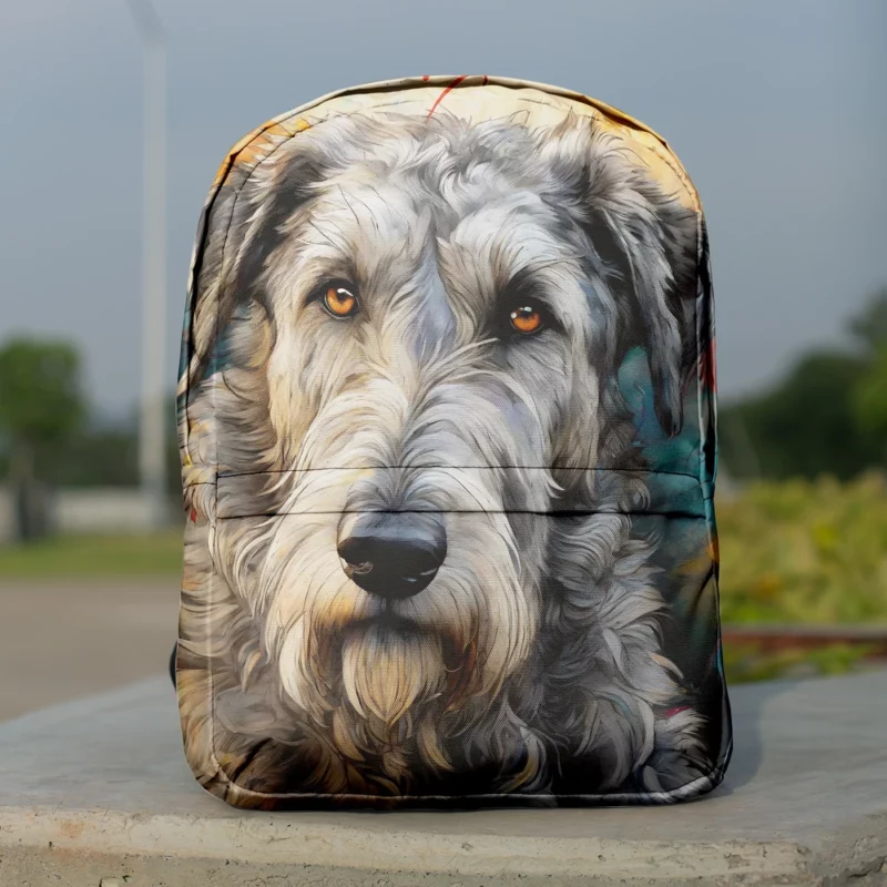 Teen Stylish Home Irish Wolfhound Decor Minimalist Backpack