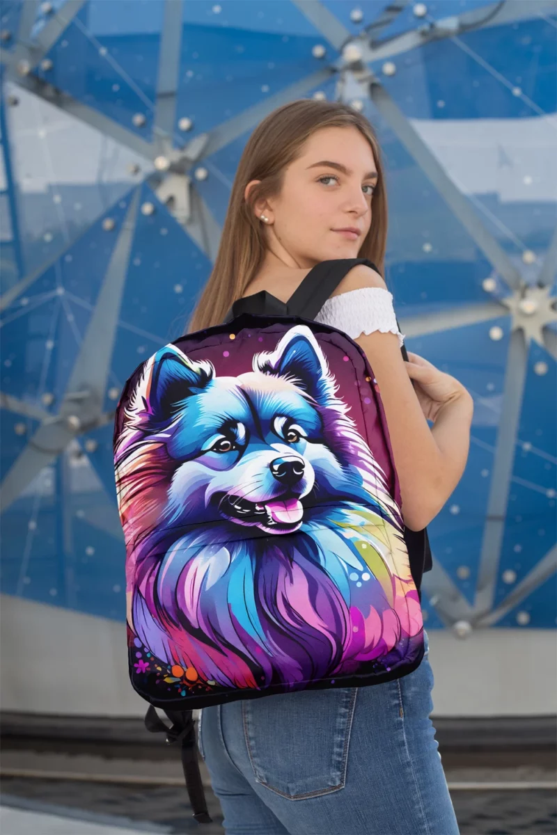 Teen Stylish Home Keeshond Decor Minimalist Backpack 2