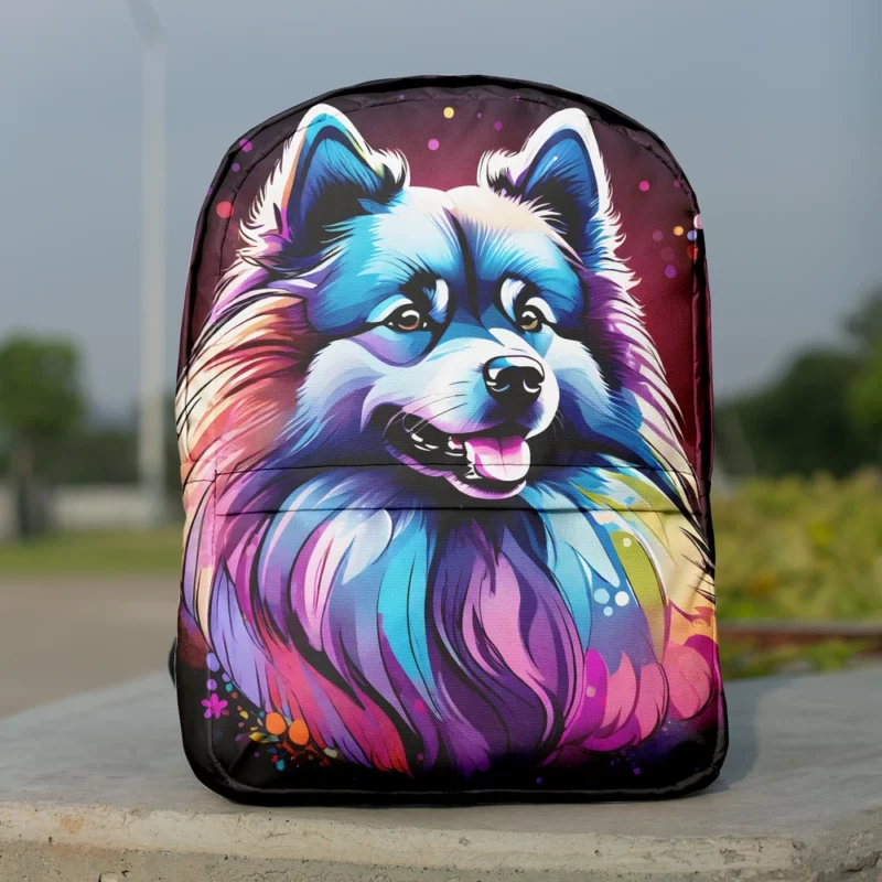 Teen Stylish Home Keeshond Decor Minimalist Backpack