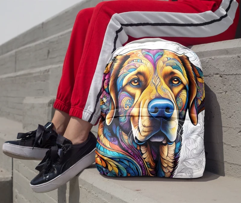 Teen Stylish Home Labrador Retriever Decor Minimalist Backpack 1