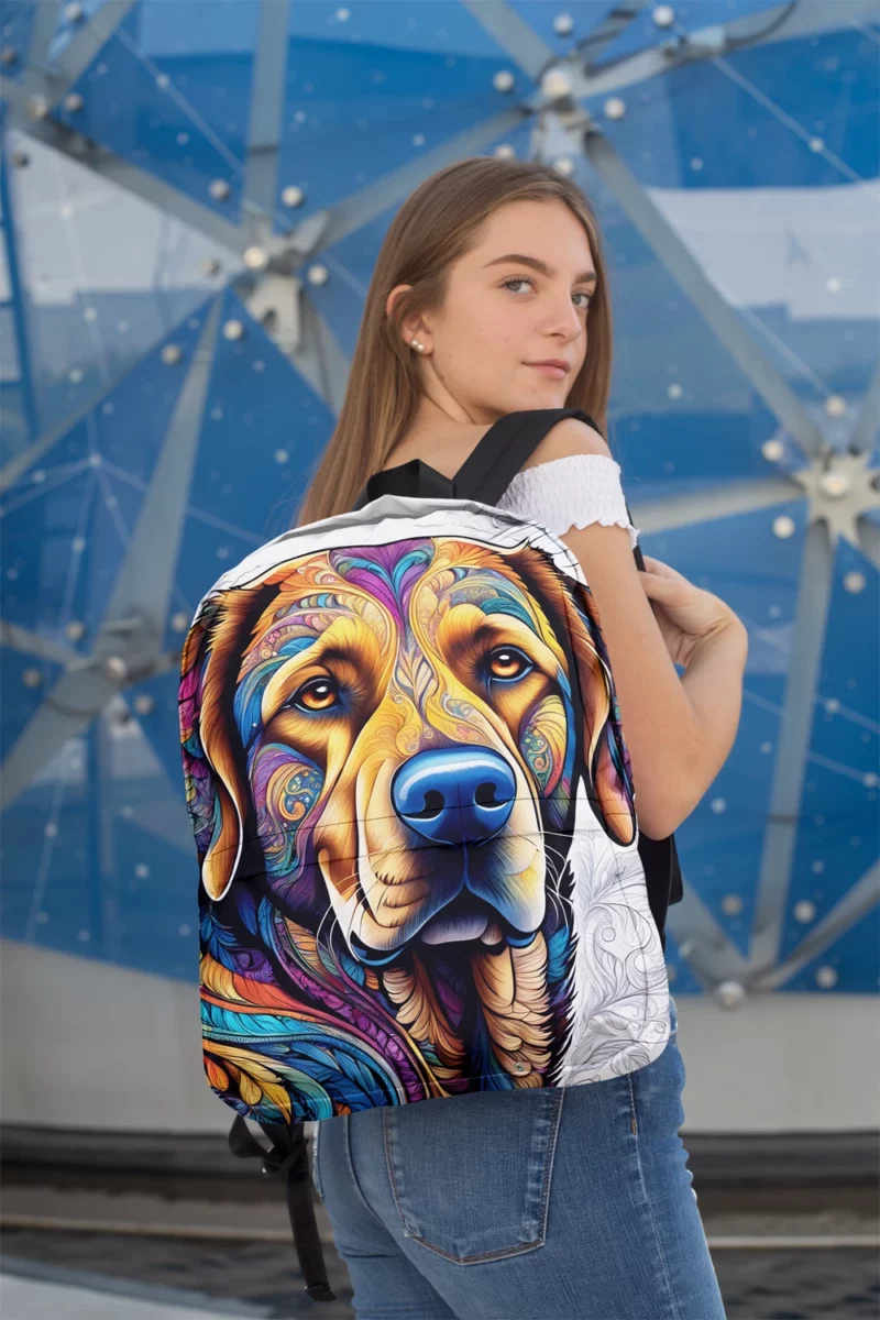 Teen Stylish Home Labrador Retriever Decor Minimalist Backpack 2