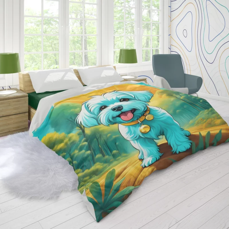 Teen Stylish Home Maltese Decor Duvet Cover