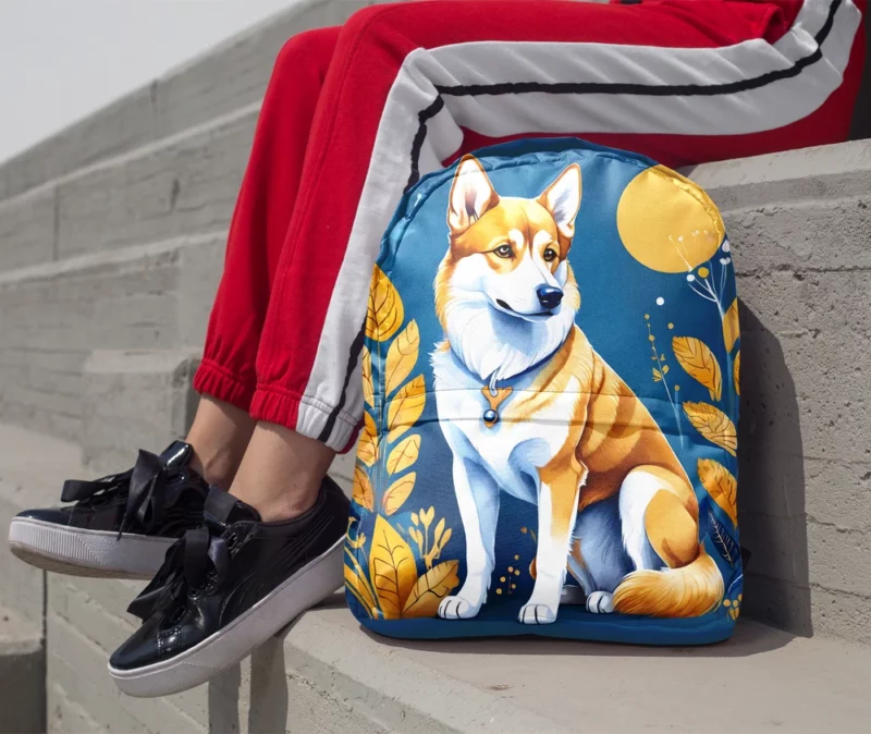 Teen Stylish Home Norwegian Lundehund Decor Minimalist Backpack 1