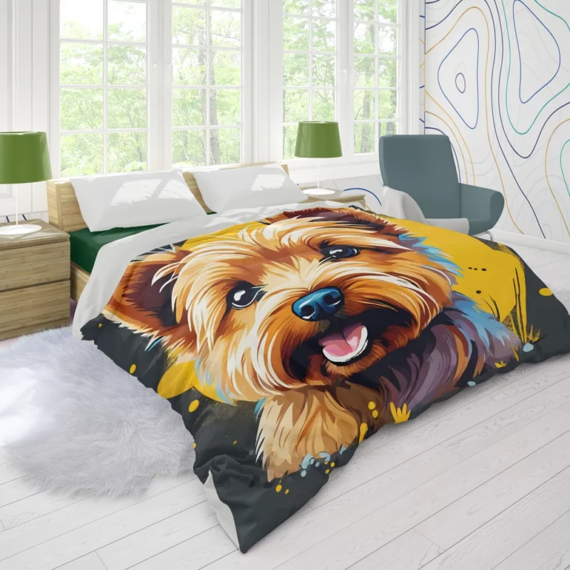 Teen Stylish Home Norwich Terrier Decor Duvet Cover