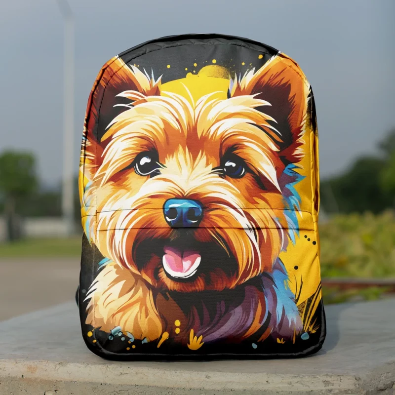 Teen Stylish Home Norwich Terrier Decor Minimalist Backpack