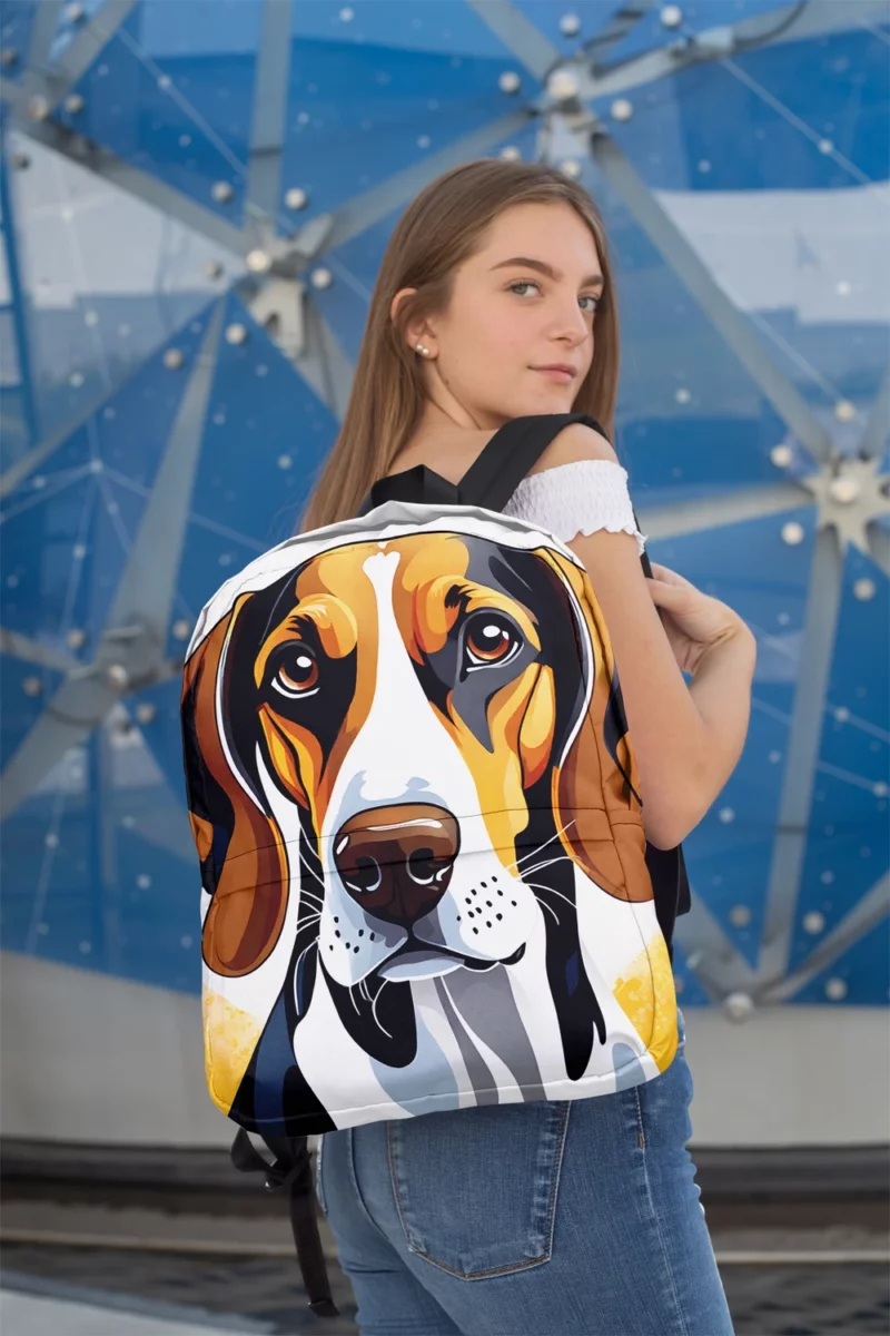 Tenacious Joy Playful Treeing Walker Coonhound Companion Minimalist Backpack 2