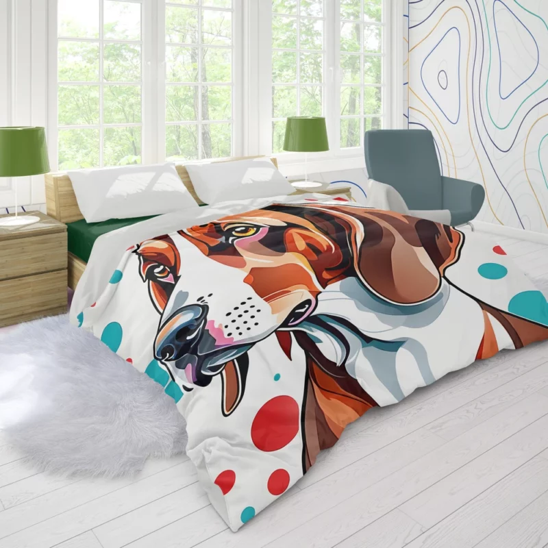 Tenacious Wonder Treeing Walker Coonhound Dog Breed Duvet Cover