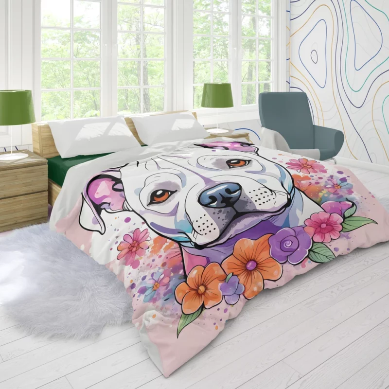 Terrier Charm Staffordshire Bull Terrier Dog Duvet Cover